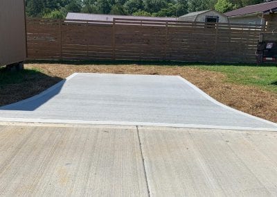 paved concrete driveway